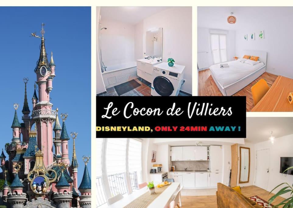 Paris & Disneyland - 2Min From Train Station - Free Private Parking วิลลิเยร์-ซูร์-มาร์น ภายนอก รูปภาพ