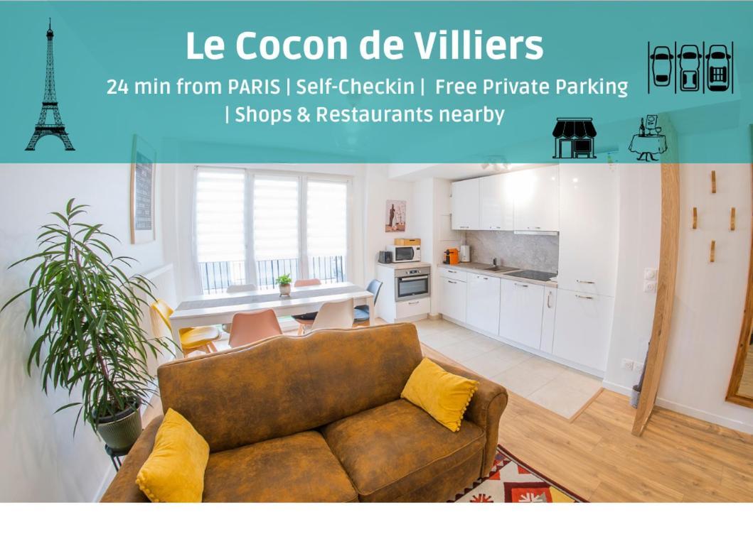 Paris & Disneyland - 2Min From Train Station - Free Private Parking วิลลิเยร์-ซูร์-มาร์น ภายนอก รูปภาพ